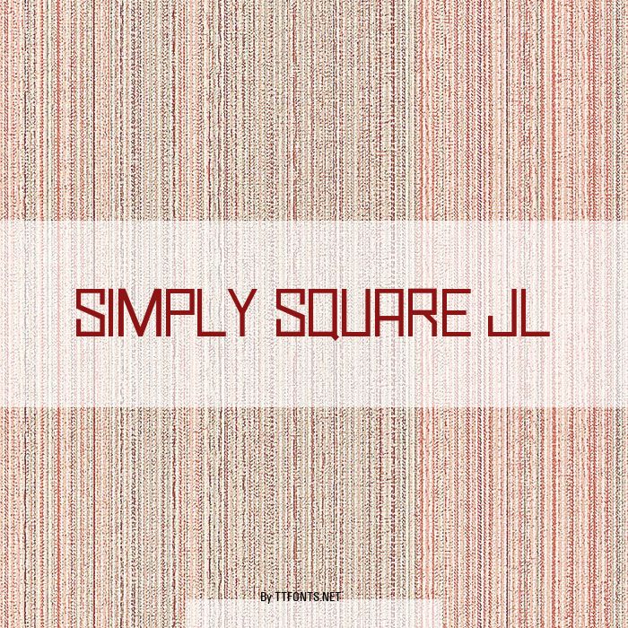 Simply Square JL example